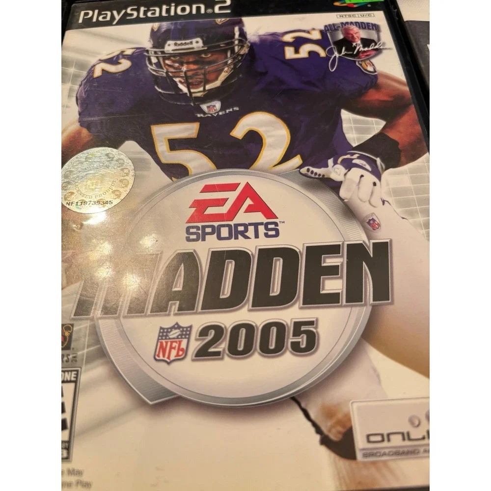 5 PlayStation 2 Game lot Madden 2002 2003 2004 2005 2007. Tested working Bundle